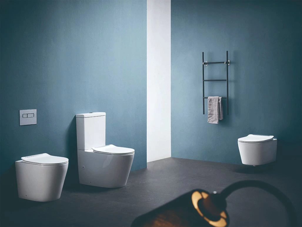 Full Wall Faced Toilet Suite with Watermark Certificate, Sanitary Wares Porcelain Bathroom Ceramic Toilet