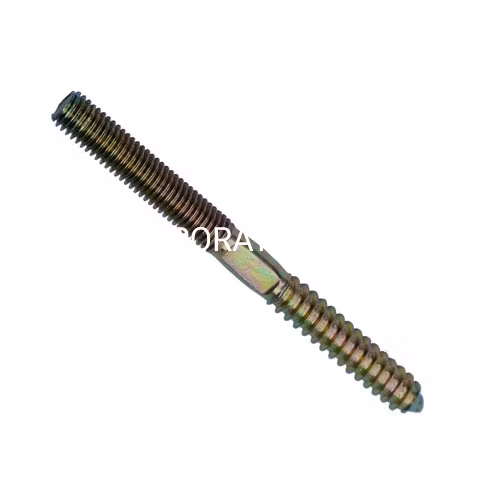 Perno de suspensión de rosca doble M8 de Metal de carbono, accesorios de conector de Hardware para muebles