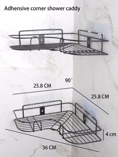 Hardware/Baño/Cuarto de baño/Cocina/Juego de ducha/Accesorios de inodoro Estante de esquina de carrito de ducha fuerte