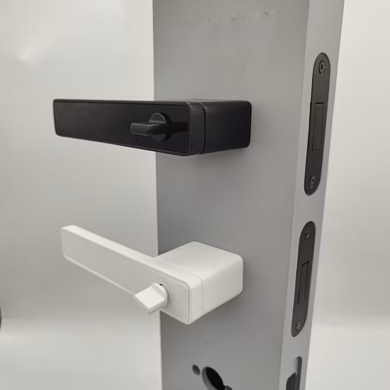 Las últimas manijas de puerta de cuero modernas con cerradura de puerta de lujo de aleación de zinc para puertas interiores