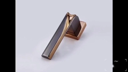 Manija de la puerta de la palanca del dormitorio del baño del negro mate del oro rosa interno del frente del diseñador moderno